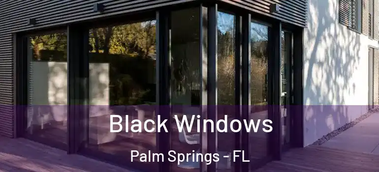  Black Windows Palm Springs - FL