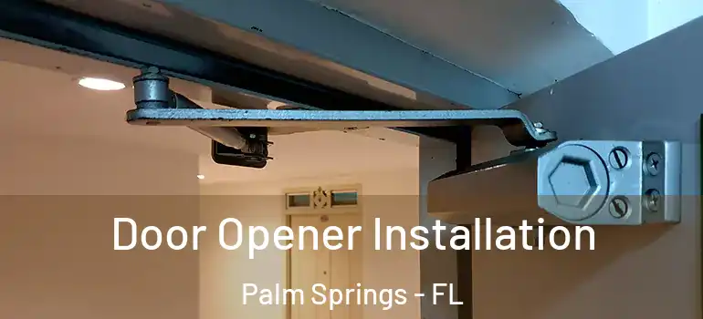  Door Opener Installation Palm Springs - FL