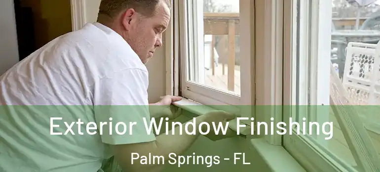  Exterior Window Finishing Palm Springs - FL