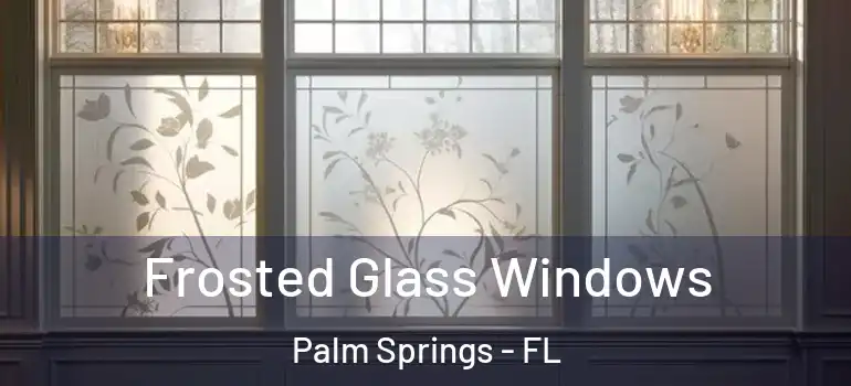  Frosted Glass Windows Palm Springs - FL