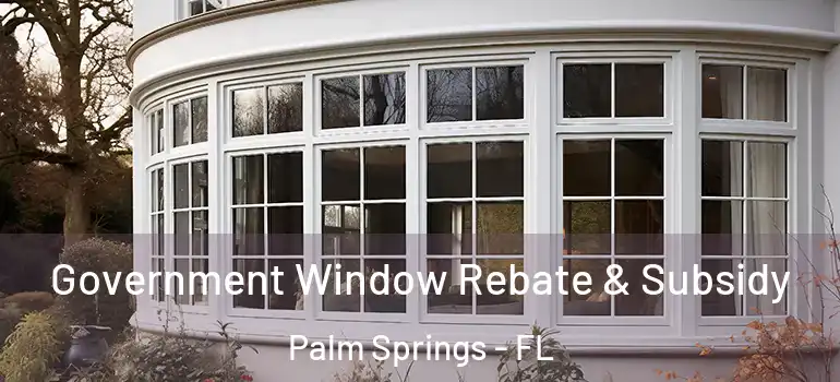  Government Window Rebate & Subsidy Palm Springs - FL