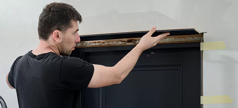 Wood Door Hole Repair in Palm Springs, FL