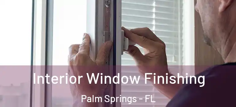  Interior Window Finishing Palm Springs - FL