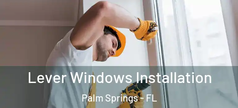  Lever Windows Installation Palm Springs - FL