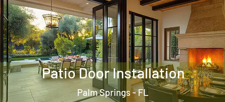  Patio Door Installation Palm Springs - FL