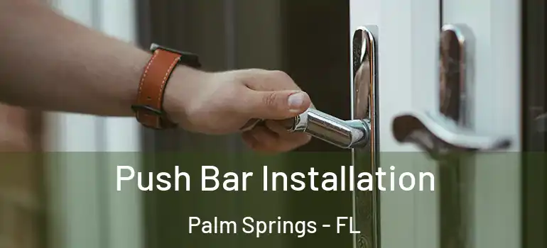  Push Bar Installation Palm Springs - FL