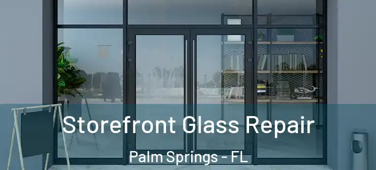  Storefront Glass Repair Palm Springs - FL