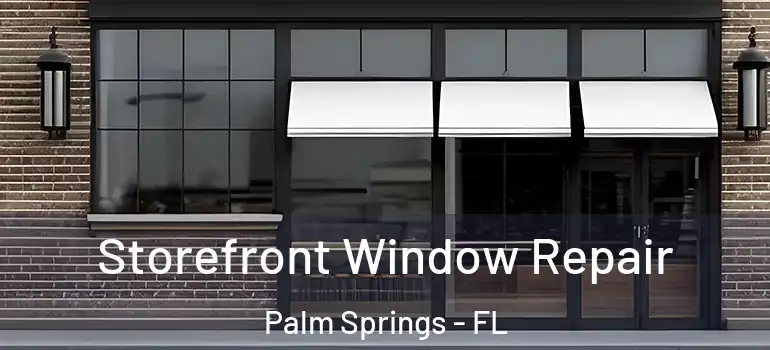 Storefront Window Repair Palm Springs - FL