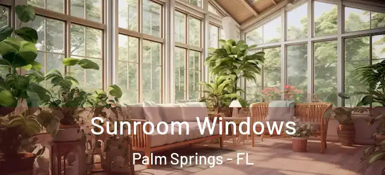  Sunroom Windows Palm Springs - FL