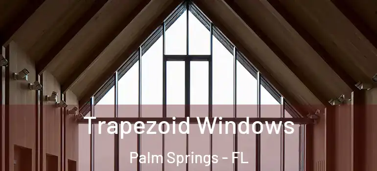  Trapezoid Windows Palm Springs - FL