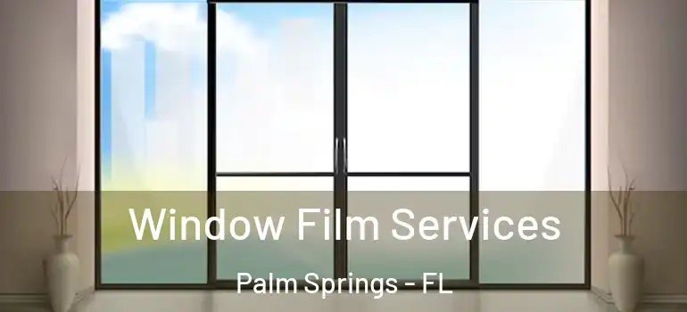  Window Film Services Palm Springs - FL