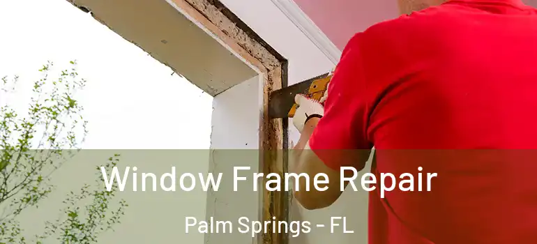  Window Frame Repair Palm Springs - FL