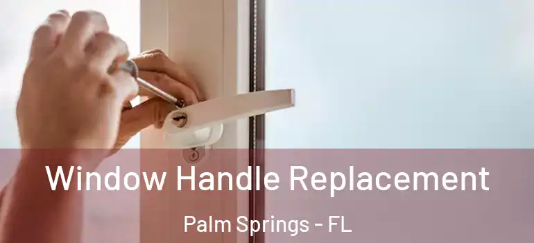  Window Handle Replacement Palm Springs - FL