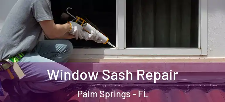  Window Sash Repair Palm Springs - FL